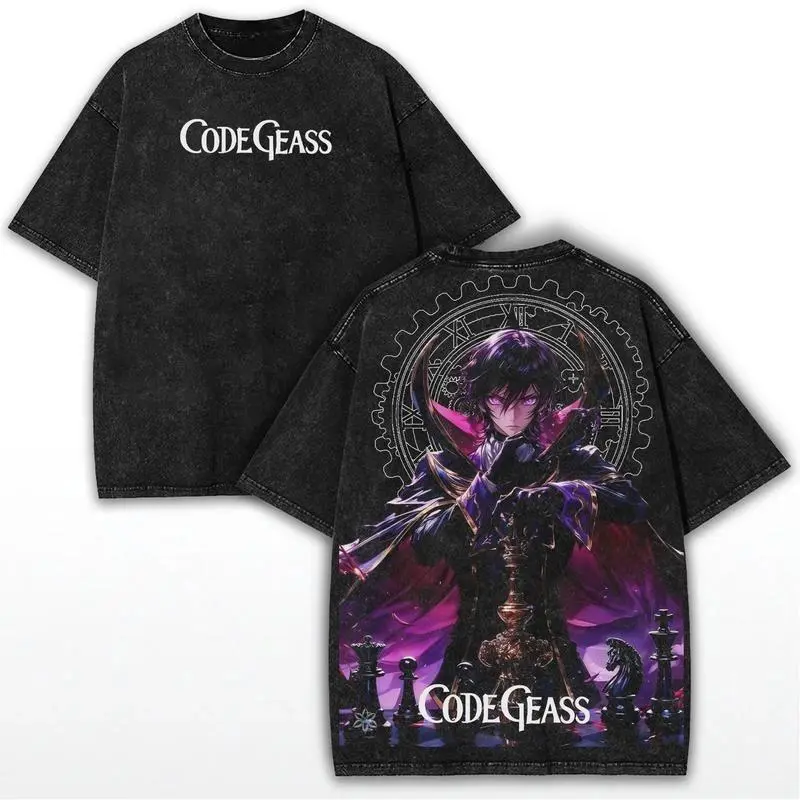 Code Geass Graphic Tee - Ultimate Anime Fandom Unisex Shirt for Fans, Comfortable Cotton Fit, Cool Vintage Print, Trending Lelouch Lelouch & Zero Design