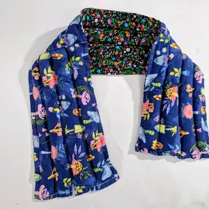 Therapeutic heating-cooling rice bag, neck wrap, heat pad, cold pack, rice bag, self care, massage, Mushrooms, Flowers