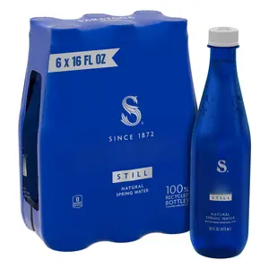 Spring Water Bottles  6 Pack - Still Bottled With Naturally Occurring Minerals Recycled Pet Plastic 16 Fl Oz