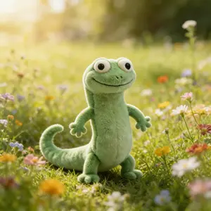 Lizard Plush Toy, Realistic Animal Stuffed Doll, Soft Decorative Collectible Gift, Perfect for Kids and Collectors