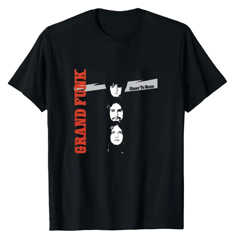 Grand Funk Railroad Band Close To Home Black T-Shirt/ Sweatshirt, Gift Lovers, Unisex Heavy Cotton Fabric, Menswear Top, Daily Matching Streetwear