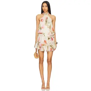 ROCOCO SAND Mini Dress in Cream Pink Mulit