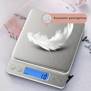 Digital Kitchen Scale Stainless Steel Food Scale with LCD Display for Precise Weighing