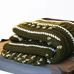 Bernat Blanket - King Size - 76" x 80" - Soft and Comfortable Fabric - Ideal for Home and Office Use