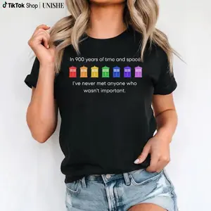 Rainbow Police Box Shirt, 11th Doctor Quote Tee, Doctor Who Parody T-shirt, Tenth Doctor Merch, Shirt for LGBTQ Pride Month