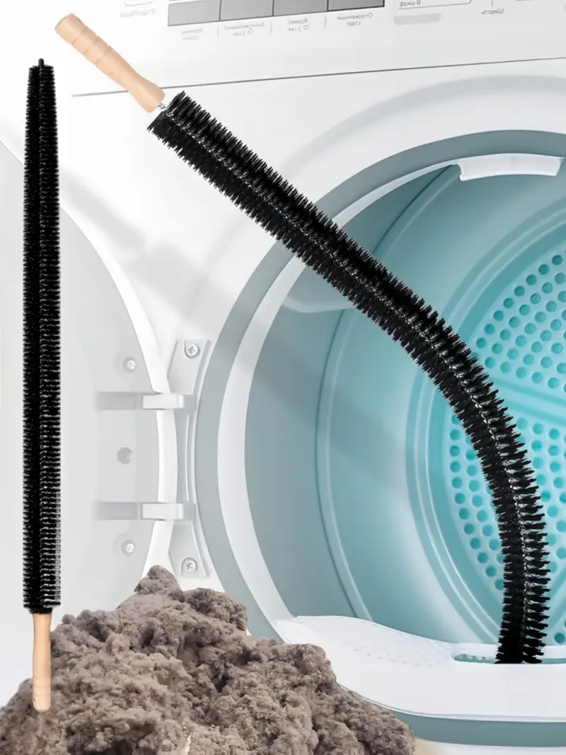 LMMAKE Dryer Vent Cleaner Brush 29.9 Inch Long Flexible with 25.6 Inch Dense Nylon Bristles for Efficient Dust Removal Smooth Airflow in Dryers Refrigerators Air Conditioners Household Cleaning Tool