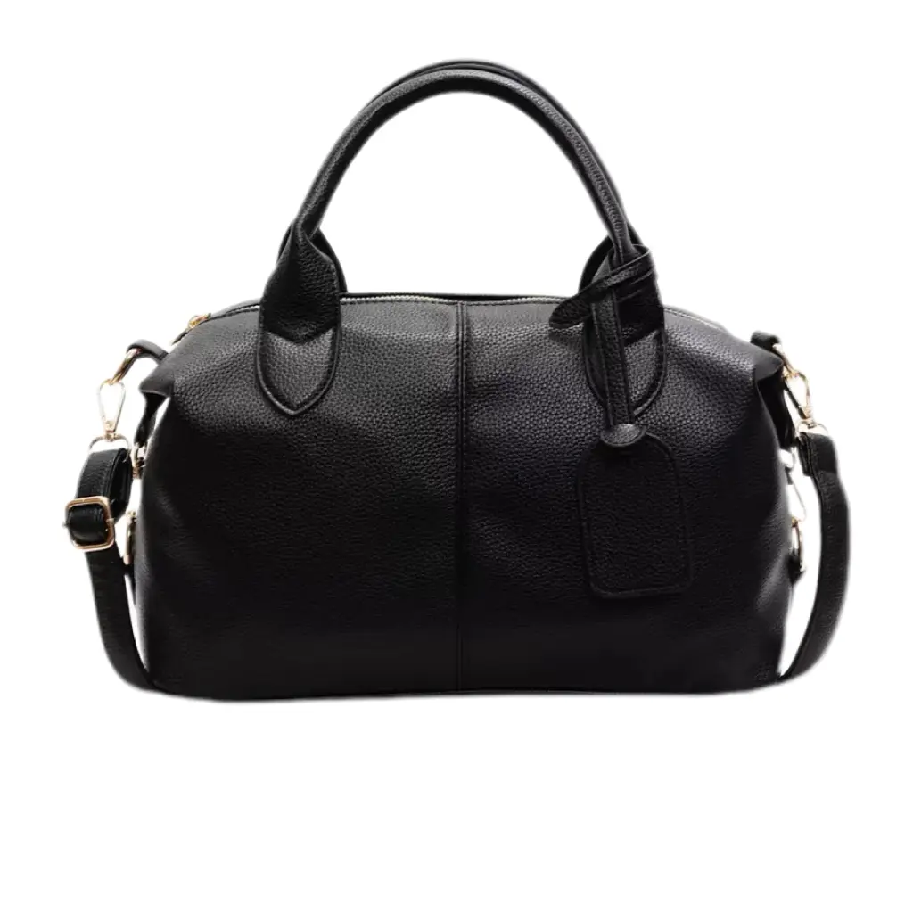 Single Shoulder Bag Soft Leather Pure Color Texture Casual Cross-Body Bag Large Capacity Simple Versatile Travel Commuting Bag PU Material