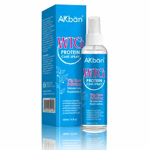 AKban Wig Protein Care Spray for Synthetic & Natural Wigs - Smooth Anti-Frizz Hydrates Moisturizes Cleans Extends Life - Gentle Formula Enhances Shine