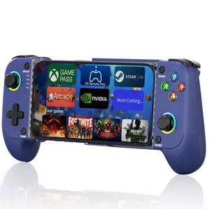 BEBONCOOL Wireless Mobile Gaming Controller for iPhone/Android, Phone Game Controller for Android Support Phone Case ,Hall Joystick, Turbo, Mobile Gaming Gamepad, Blue