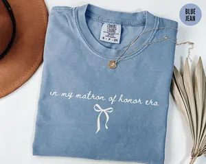 Comfort Colors Matron Of Honor Shirt, In My Matron of Honor Era Graphic Tees, Bridal Party Tshirt, MOH Proposal Bridesmaid Gifts, Getting Ready Outfit