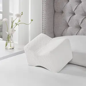 Sleep Philosophy Memory Foam Pillow Ergonomic Support Cushion with Machine Washable, Removable Super Soft Cover, White