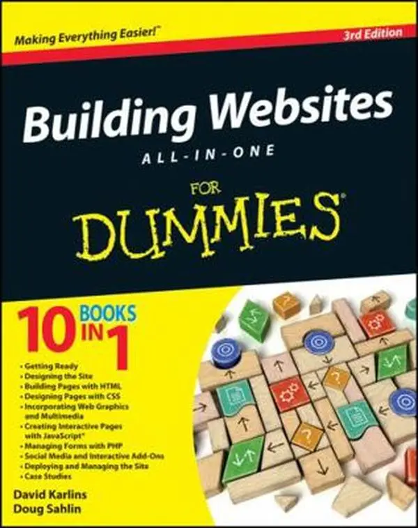 USED Book - Building Websites All-in-One For Dummies, 3rd Edition by Karlins, David (Paperback) - english