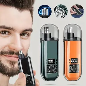 Portable Electric Nose Hair Trimmer, Rechargeable Nose Hair Shaver, Nose Hair Trimming Tool, Personal Care Appliances for Men
