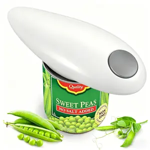 Electric can opener, suitable for cans of all sizes, designed specifically for seniors with arthritis, featuring smooth edges and meeting food safety standards, a one-touch automatic can opener, ideal for the kitchen