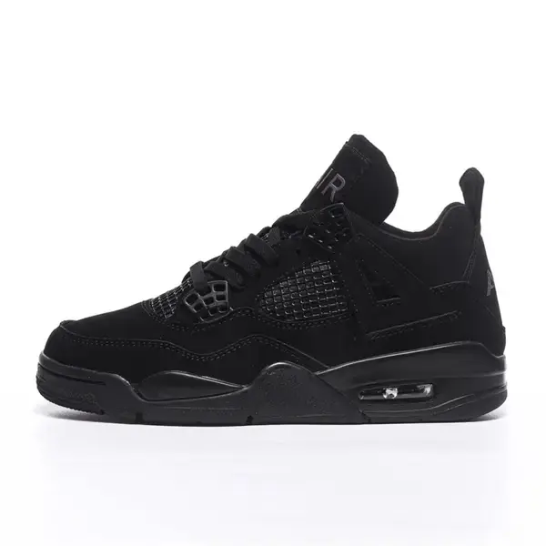 Unisex Vintage Fashion Sports 4S Basketball Shoes Black Cat