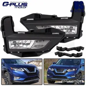 Fit For 17-18 Nissan Rogue S SL SV Fog Lights + Switch Bezel Wires Bracket Kit