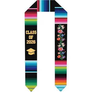 Deluxe Mexican Graduation Sash 2026 | Estolas de Graduacion 2026 | Authentic Mexican Sash for Graduation 2026