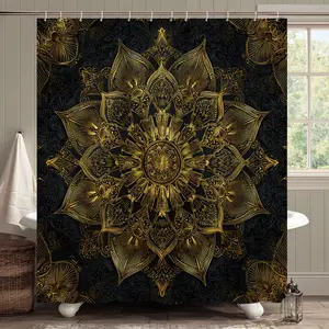 1/4 pc Watermelon Slice Pattern Shower Curtain, adding a fresh summer vibe to the bathroom. Printed shower curtain set. The bathroom decor set includes shower curtain, non-slip bath mat, toilet lid cover, bathroom rug and 12 plastic hooks. Bathroom