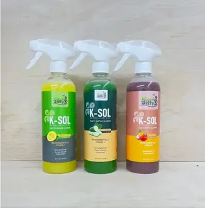 K-Sol Mix Bundle – Includes Lemon, Mango-Coconut and Cucumber Mint Multi-Surface cleaner 16oz Household Scented