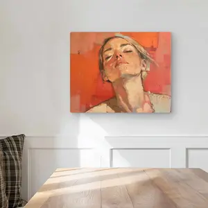 MWW C1MP16201HVSMJ 16 x 20 in. Relief - Pink Metal Print Wall Art for Stylish Home Decor - Unique Art