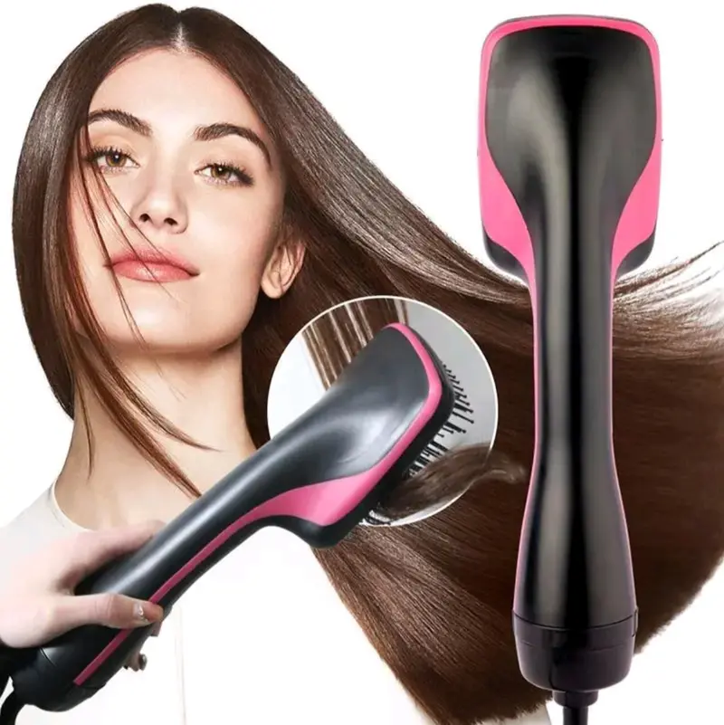 Hair Dryer Brush Blow Dryer Brush in One, 3 in 1 One Step Hair Dryer and Styler, Negative Ion Hair Straightener Hot Air Styling Tool for Straightening Drying Smoothing