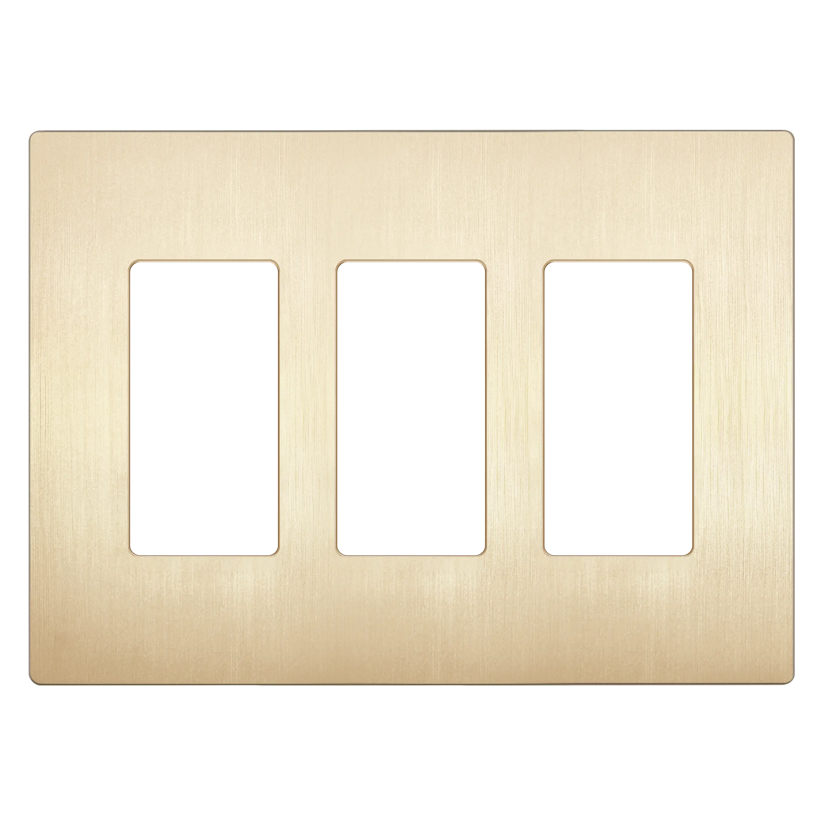 LIDER Screwless Decorator Wall Plate, 3-Gang, Mid-Size