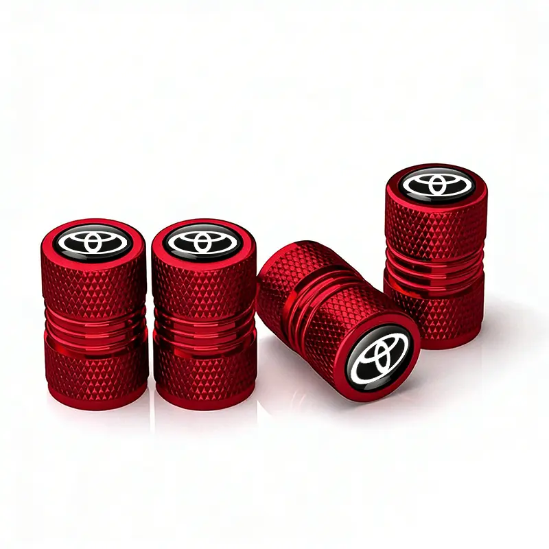 4 pieces for Toyota car tire valve stems, tire valve caps,car tire caps,suitable for medium-,small-sized,motorcycle tires