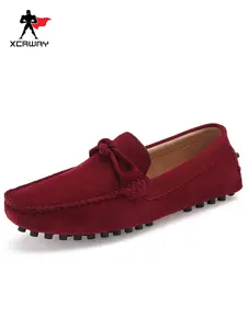 British Vintage Casual Flat Loafers, Slip-On Fashion Soft Sole Driving Shoes, Anti-Slip Rubber Sole, Ideal for Men's Weekend Outings