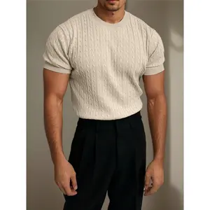 Men's Comfortable Round Neck Short Sleeve Home Top
