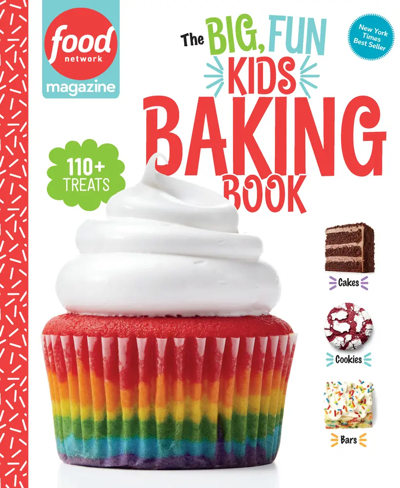 Used Food Network Magazine The Big, Fun Kids Baking Book - Hardcover English New York Times Bestseller with 110+ Easy Home Cooking Recipes for Young Bakers, Playful Design, Heavy Paper (School & Educational Office Stationery), Easy Recipe, Photo Guides