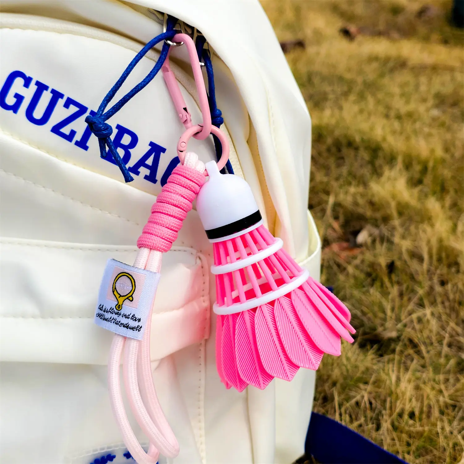 3D Printed Rainbow Badminton Charm, Daily Bag Pendant for Home & Outdoor Use 3D Printed Rainbow Badminton Charm, Daily Bag Pendant for Home & Outdoor Use