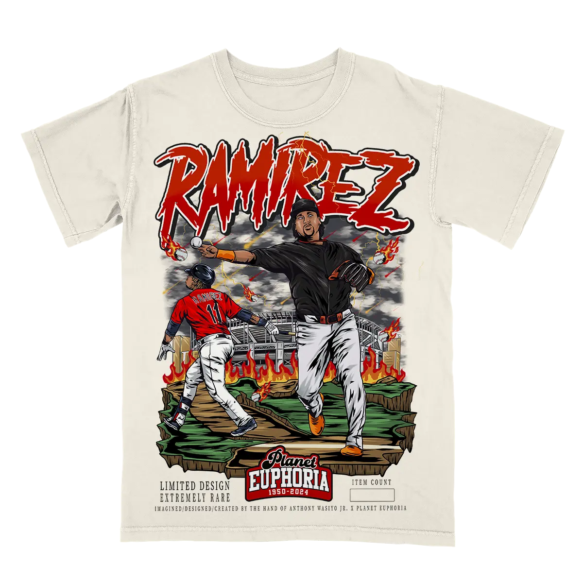 Jose Ramirez Planet Euphoria Shirt Vintage 90s Baseball Graphic Tee for Men Women Fans Y2k Streetwear