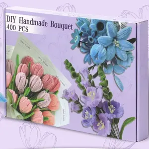 400pcs Pipeline Cleaning Tools Kit, Snowflake Design Accessories, DIY Decorative Flowers, Perfect Mother's Day Gift