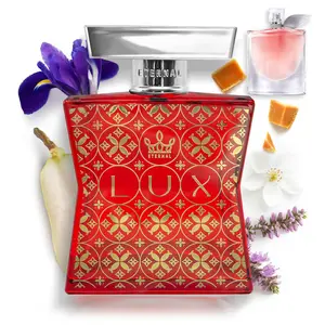 Eternal Lux - Inspired by Designer Iris Caramel Pear Perfume - 3.4 oz (100ml) - EDP- Long-lasting - Vegan - Clean Ingredients - Perfume Spray for Women - 2000 sprays per bottle Gourmet Fragrance