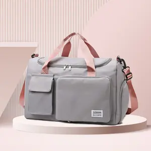 Unisex Minimalist Multi-Pockets Duffel Bag, 2026 Trendy Adjustable Large Capacity Zip Travel Bag, Multifunctional Carry-On Gym Bag, Perfect for Spring Travel and Daily Workouts