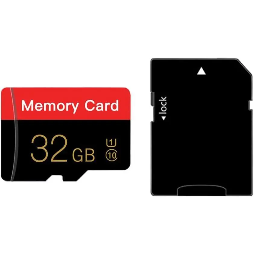 Micro Memory Card 8GB/16GB/32GB/64GB with Adapter, C10/U1/UHS-I/A1 TransFlash Card, TF Card for Camera, Smartphone, Tablet, Drone (Red 8GB)