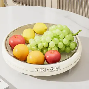 Rotating Kitchen Storage Tray Waterproof Multi-Functional Spice Rack Anti-Slip Rotatable Kitchen Organizer for Countertops Cabinets & Pantry Organization