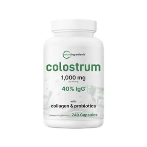 Micro Ingredients Colostrum 1000mg with Collagen & Probiotics, 240 Capsules Micro Ingredients Colostrum 1000mg with Collagen & Probiotics, 240 Capsules
