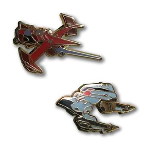 Swordfish & Red Tail — A Cowboy Bebop Pin Set