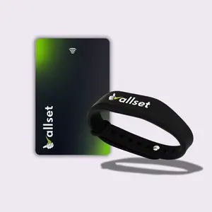 Allset Starter Bundle - Smart Digital Business Card + Band - Tap to Share NFC - iPhone & Android - No App or Subscription Required