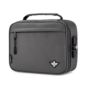 Erozul Exodus v2 Smell Proof Case with Combination Lock Water Resistant Smell Proof Stash Cas + Bonus Gifts - Graphite