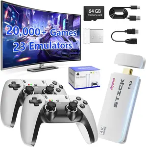 2026 New Upgraded RetroGame Console with 20,000+ Games,4K HDMl Output, Wireless Controller,  Game Emulator, Arcade Communication Stick