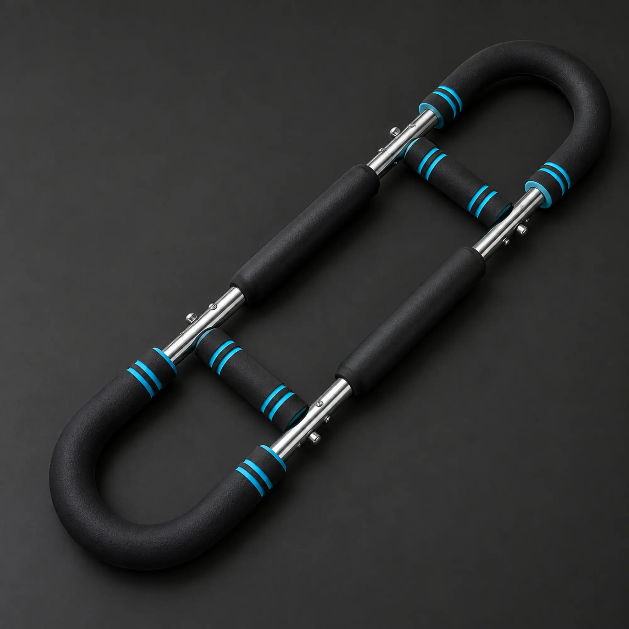 Arm Trainer, Adjustable Power Twister Bar, Chest Shoulder Arm Workout Equipment, Portable Detachable Upper Body Fitness Machine for Home & Gym