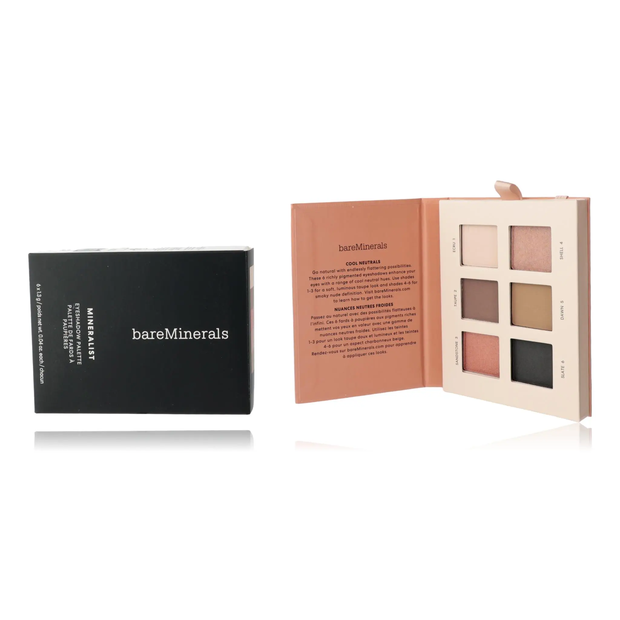 Bare Minerals Mineralist 6-Shade Eyeshadow Palette - Smooth Powder Makeup for a Natural Look, Ultrananatural Finish