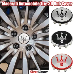 Maserati Car Emblem Wheel Center Cap Badge, Maserati Auto Parts, High-Quality Replacement Accessory, Perfect Fit for Maserati Vehicles, Sticker for Cars
