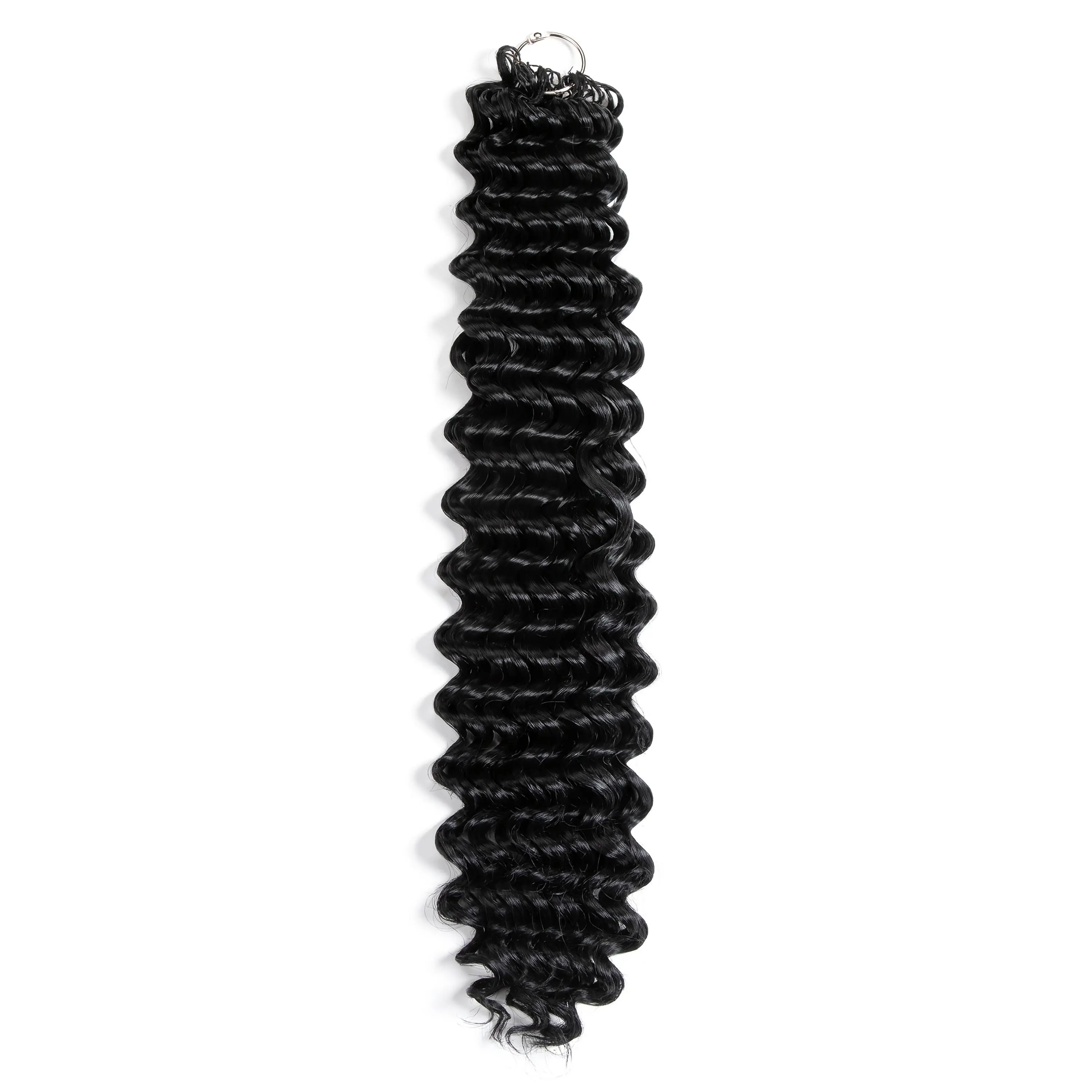 Synthetic Crochet Curly Wave Hair Extensions - Pre-Separated Miracle Knots, 50g Fashion Hair Accessory, Curly Wave Extensions