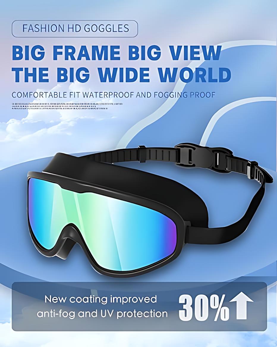 Anti Fog Swim Goggles 2 Pack UV Protection Wide View Leakproof Swimming Goggles for Kids Adults 3-12+ with Earplugs Nose Clip Crystal Clear Pool Vision swedish graduation gift outdoor