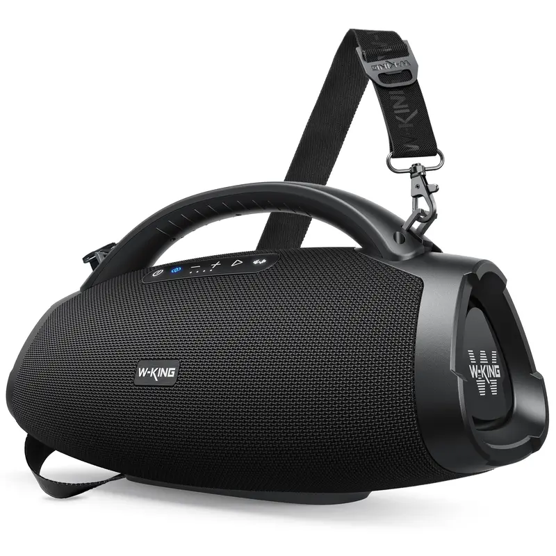 W-KING X20 Powerful Party Stereo Speaker, 330W Peak Outdoor Bluetooth Boom Box, 7.5" Subwoofer Bass Speaker, 3D 3-Way Sound, 40Hz Deep Bass, IPX7 Waterproof, BT5.4 Low Lag Audio, Mobile Charging Capable Powerful Bass High Power Speaker