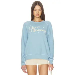 The Great The College Sweatshirt in Confection Blue