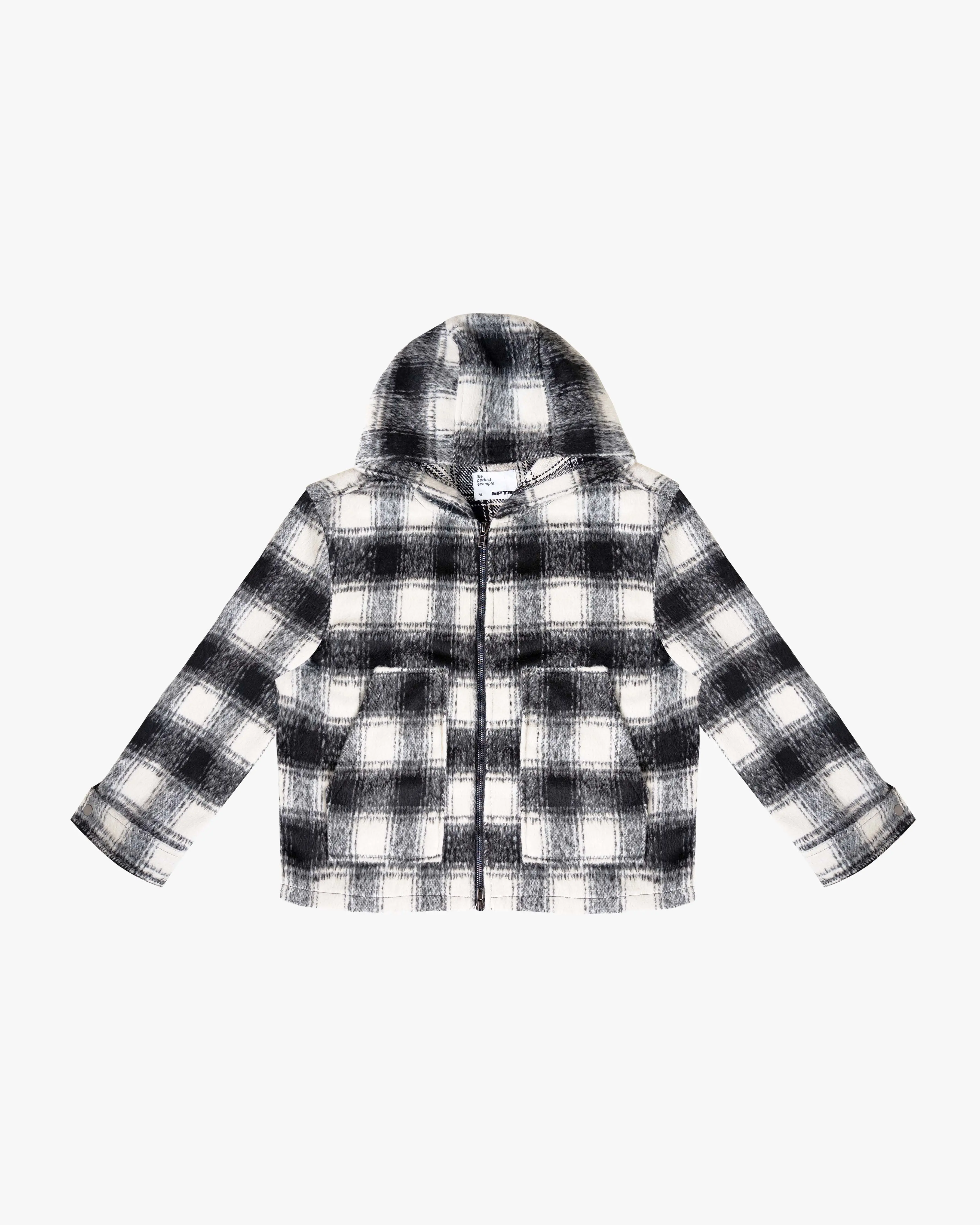 EPTM Mohair Flannel Jacket - Black/White